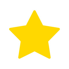 yellow star vector