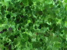 Green Polka Dot Abstract Background