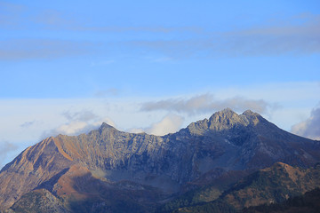  panoramic view of italian mountains