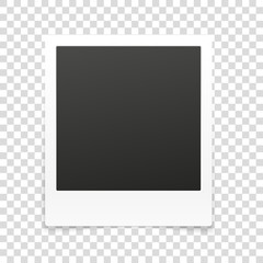 Aufkleber - Vector photo frame isolated on transparent background. Vector il