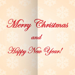 Wall Mural - Christmas and New Year's background with snowflakes