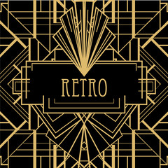 Art deco geometric pattern (1920's style)