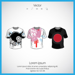 Vector. Man's t-shirt design 