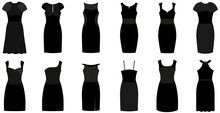 Set Of Twelve Different Elegant And Expensive Cocktail Dresses