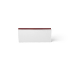 Wall Mural - White blank matches paper box front view isolated on white background. Packaging template mockup collection. With clipping Path included.