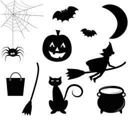 Wall Mural - Halloween Icons