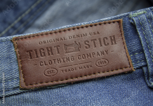 Download Leather Label Embossed Mockup Stock Template Adobe Stock