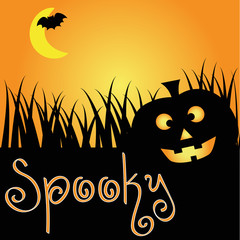 Wall Mural - Spooky Pumpkin