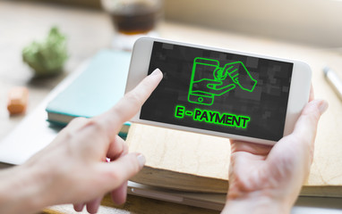 Wall Mural - payment banking transaction accounting e-payment concept