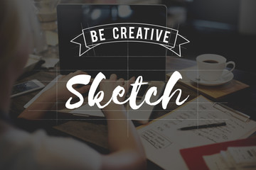 Wall Mural - sketch ideas design conceptualize plan concept