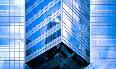 windows of business building in Hong Kong