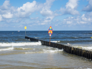 Wall Mural - Breakwater in Kolobrzeg