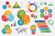 © bakhtiarzein - info graphic vector set  chart arrow steps collection elements