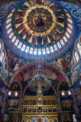 Wall Mural - iconostasis and dome of Orthodox Holy Trinity Cathedral in Sibiu in Romania