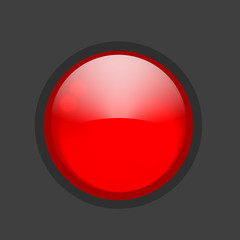 Poster - Glossy circle button for your design
