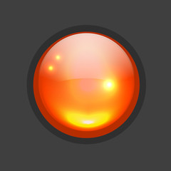 Poster - Glossy circle button for your design