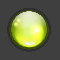 Poster - Glossy circle button for your design