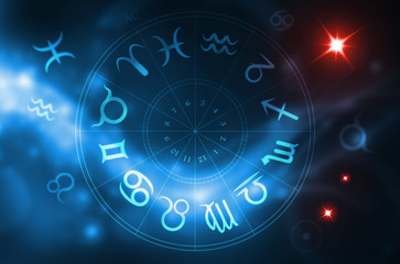 Wall Mural - zodiac wheel