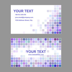 Wall Mural - purple colorful business card template design