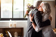 © zinkevych - Happy elderly couple celebrating wedding anniversary