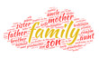 © jakiuri - Family kinship word cloud, white background, social concept