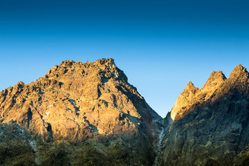 Wall Mural - Morning of the Slovakian Tatras.