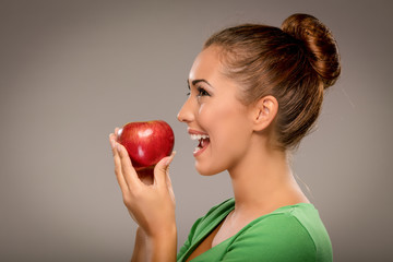 Girl With Apple