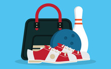 Vector Set Of Bowling Icons