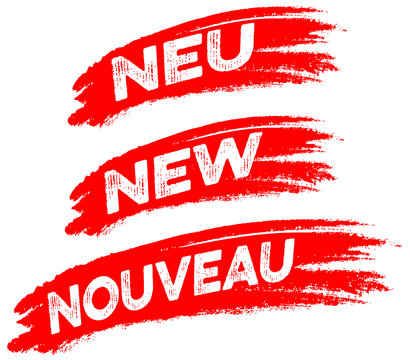 neu! new! nouveau! angebot, button, wischer