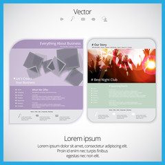 Wall Mural - Website template. Eps10 vector easy to editable