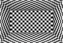 Black And White Chessboard Walls Vector Room Background