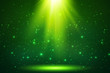 Green magic top light vector horizontal background