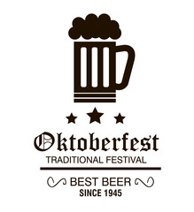 Wall Mural - beer festival oktoberfest design vector illustration eps 10