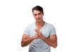 © Elnur - Young handsome man isolated on the white background
