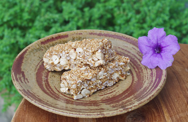 peanut and white sesame stick for diet