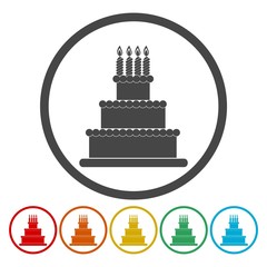 Poster - Vector modern cake 