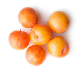 Wall Mural - Ripe yellow plums.