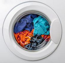 Washing Machine With Color Clothes