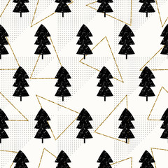 Canvas Print - Seamless Christmas Pattern