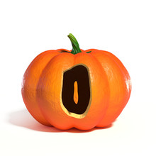Halloween Pumpkin Font Letter O
