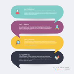 Wall Mural - infographic templates for business. can be used for website layo