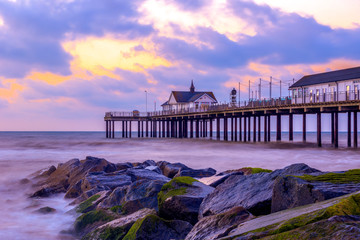 Wall Mural - Sunrise at Southwold Pier, UK