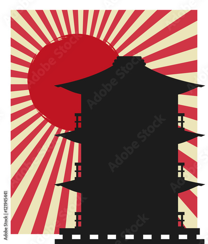 Plakat na papierze fotorealistycznym Ikona budynku. 