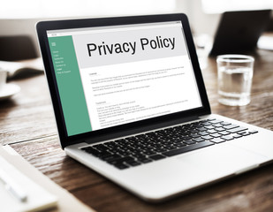 Sticker - Privacy Policy Information Principle Strategy Rules Concept