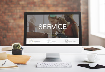 Wall Mural - helpdesk support information support concept