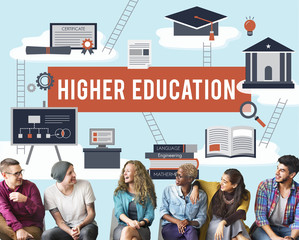 Wall Mural - Higher Education Academic Bachelor Financial Aid Concept