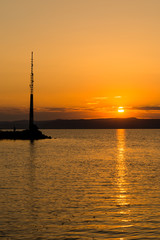 Wall Mural - sunset at balaton