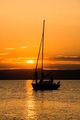 Wall Mural - sunset at balaton