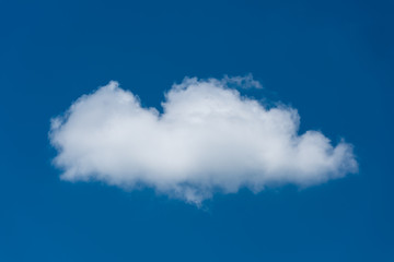 Wall Mural - beautiful single white cloud on blue sky