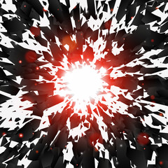 Wall Mural - abstract black explosion. vector illustration